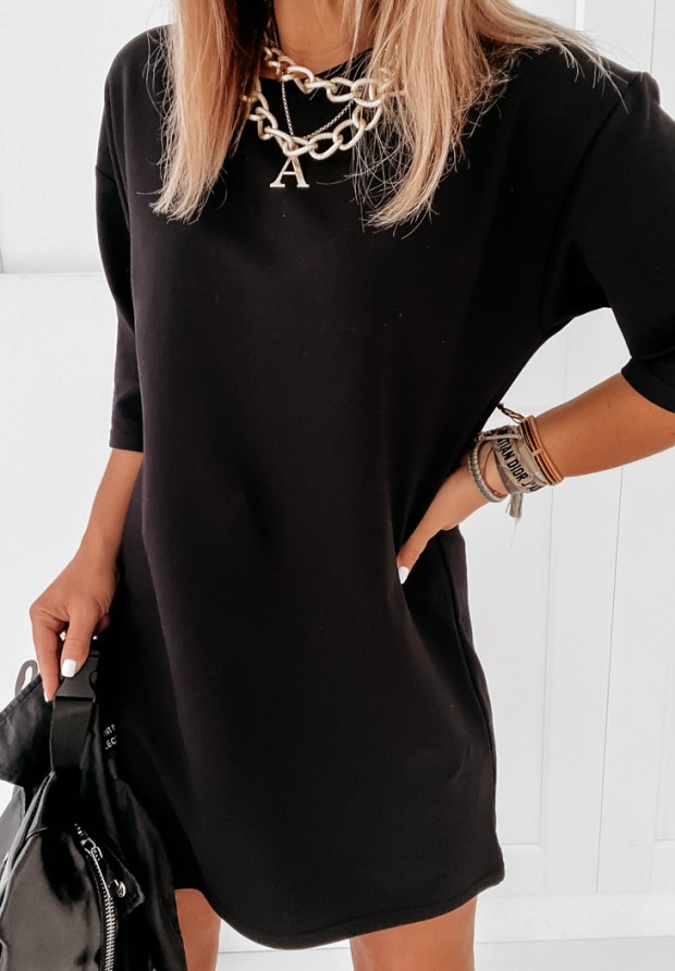 Šaty Tunika mini Federica čierna