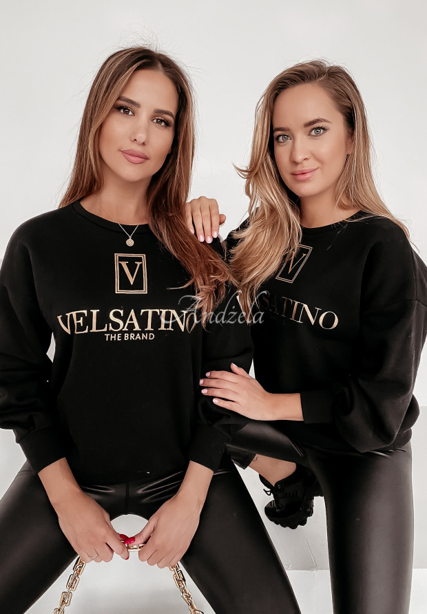 Mikina Velsatino Brand Black