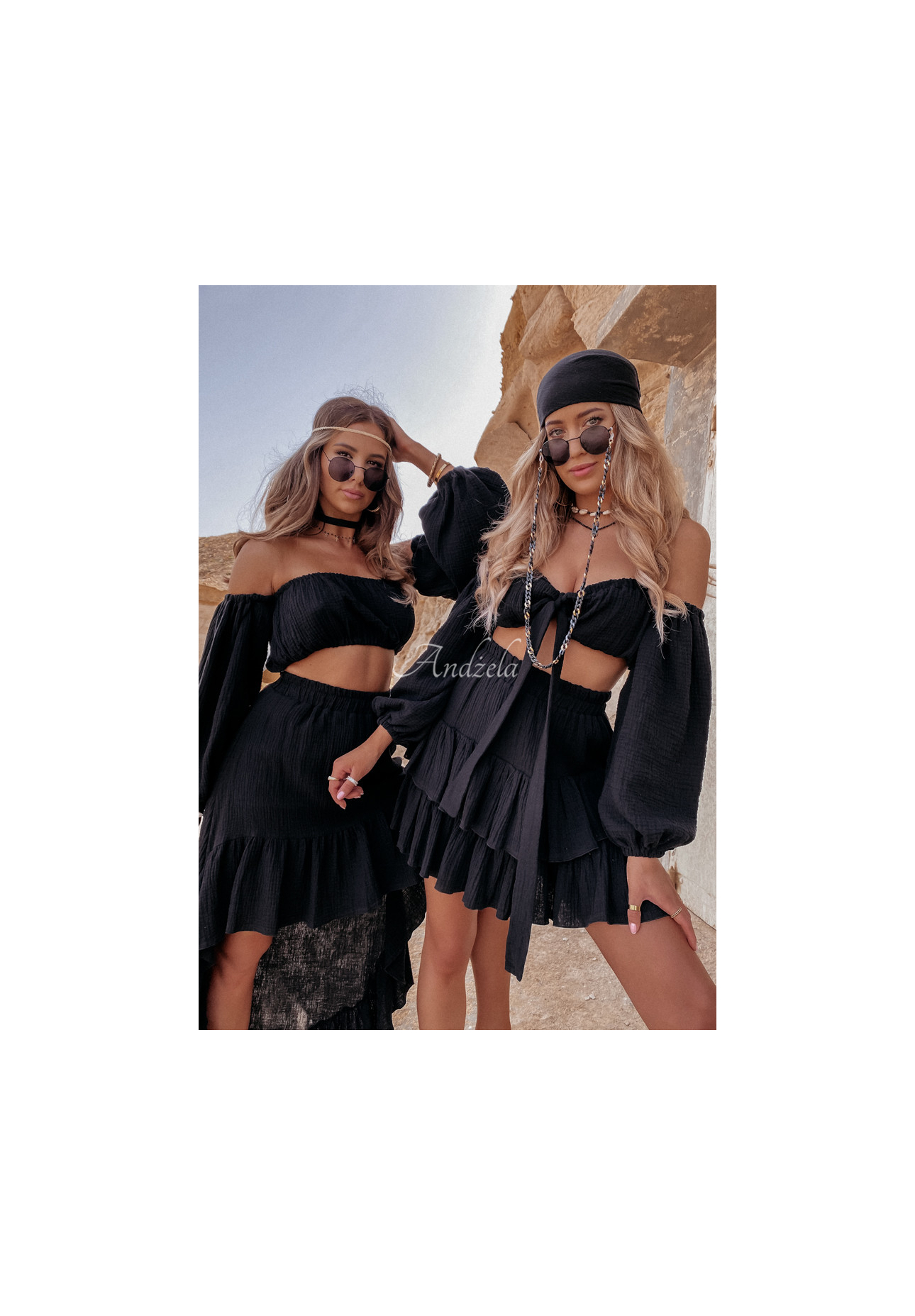 Mušelínová blúzka španielka s viazaním Malta čierna