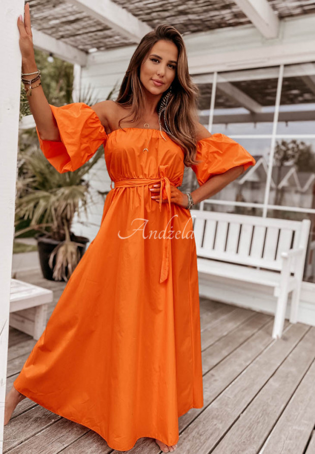 Šaty španielka Valencia oranžová
