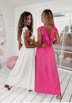 Sukienka na wiązanych ramiączkach Estacada różowa