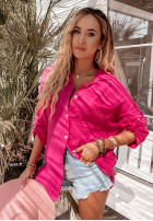 Muślinowa koszula Elisabetta neonowy różowy