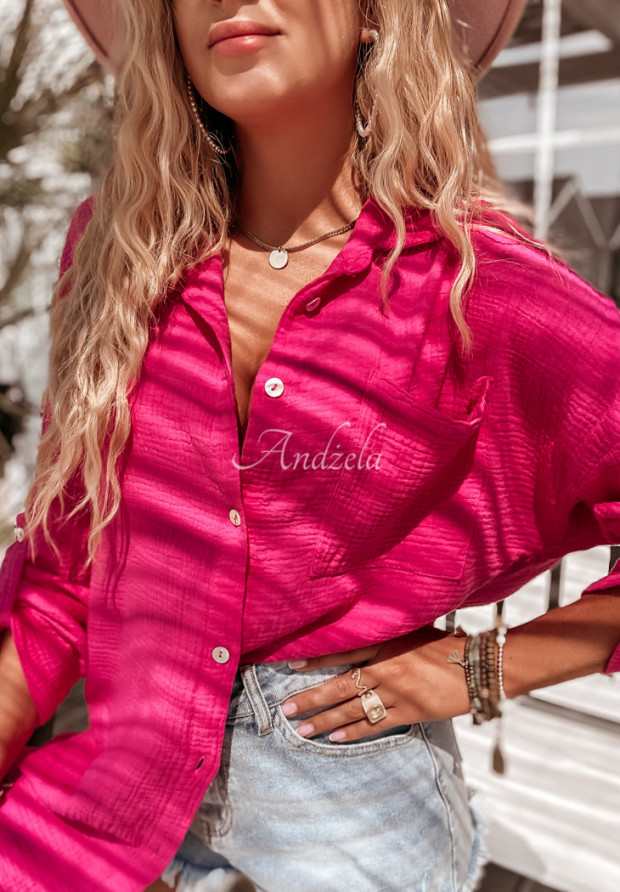 Mušelínová košeľa Elisabetta ružove
