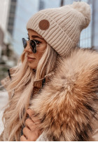 Čiapka z pomponem North Pole béžová