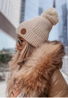 Čiapka z pomponem North Pole béžová