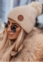 Čiapka z pomponem North Pole béžová