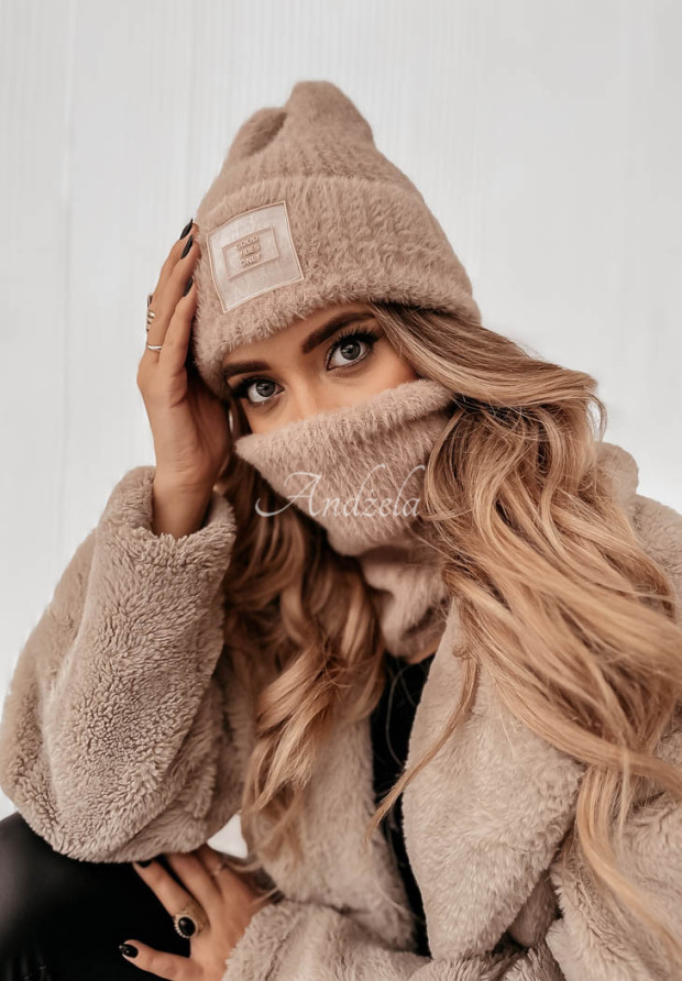 Rebrovaný nákrčník alpaka Freezing Cold ťavý