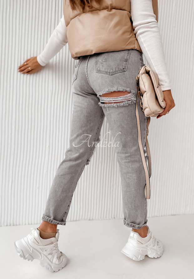 Džínsové nohavice Ponttia sivé
