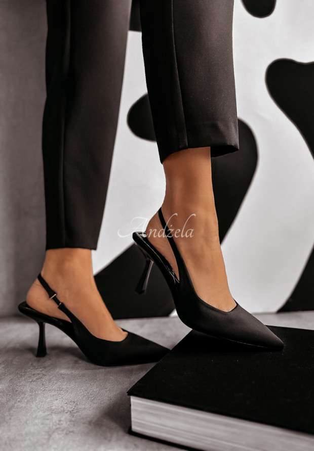 Špicaté sandále La Belle čierne