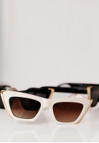 Okuliare przeciwsłoneczne Wild Sun brązowo-ecru