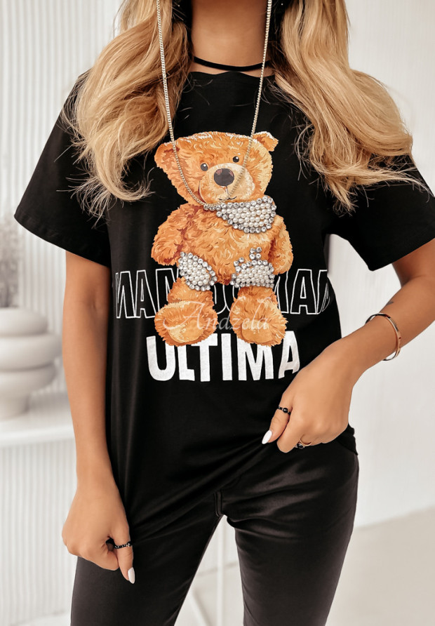 Tričko s potlačou Ultima čierne