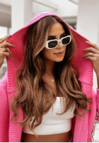 Dlhý Kardigan oversize s kapucňou Montevista ružový