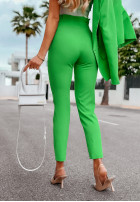 Eleganckie Nohavice z paskiem Be Authentic zelené