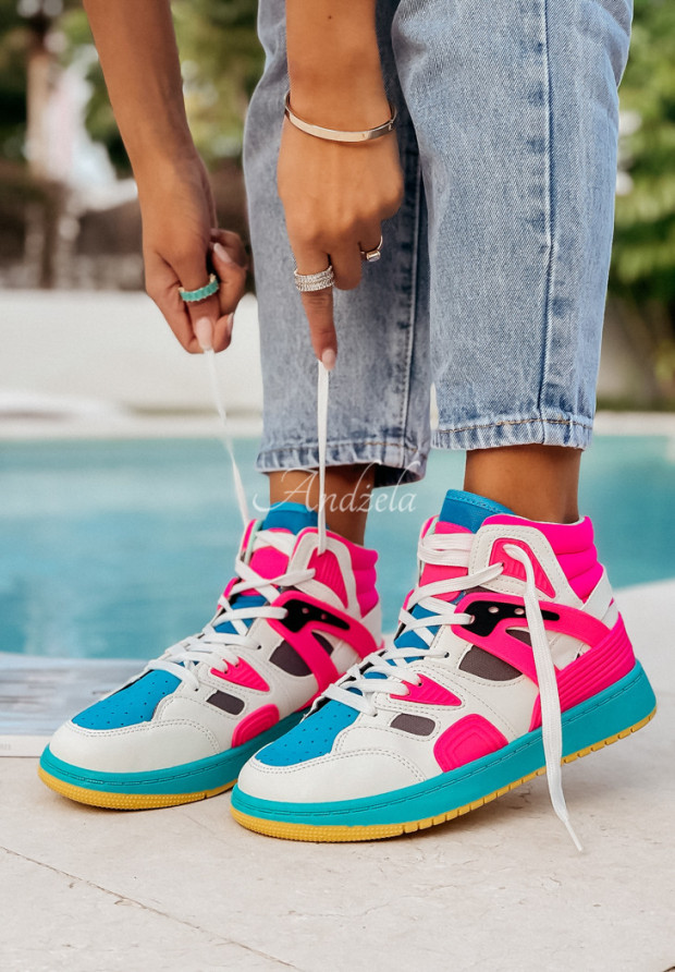 Sneakersy Add Some Color ružovo-modré