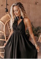 Muślinowa Šaty z rozcięciem Aloha Beaches čierna