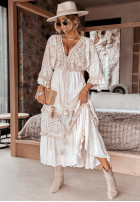 Zdobiona Šaty boho Little Bit Of Summer ecru