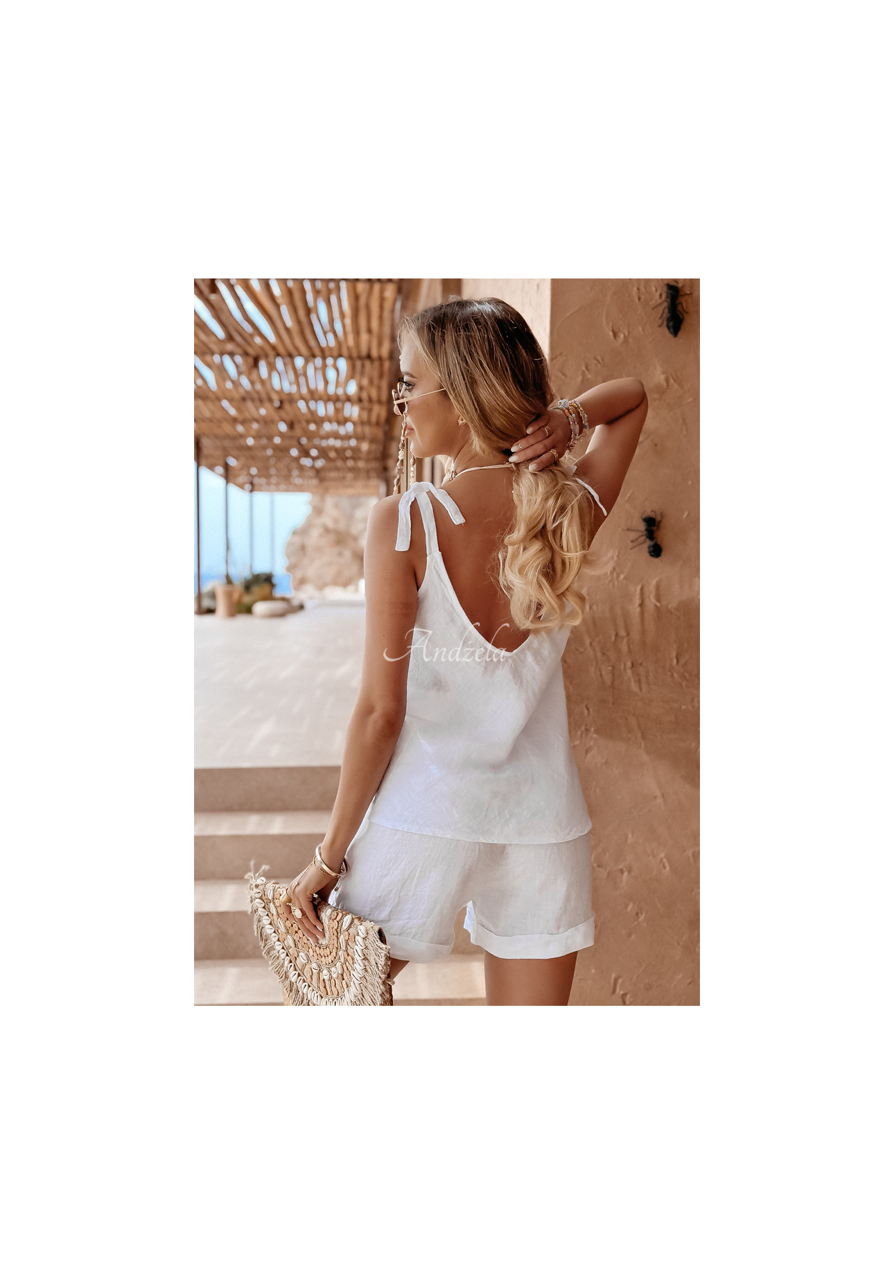 Ľanový Top Summery Essentials ecru