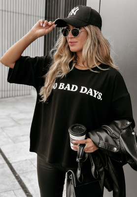 Tričko s potlačou No Bad Days čierne