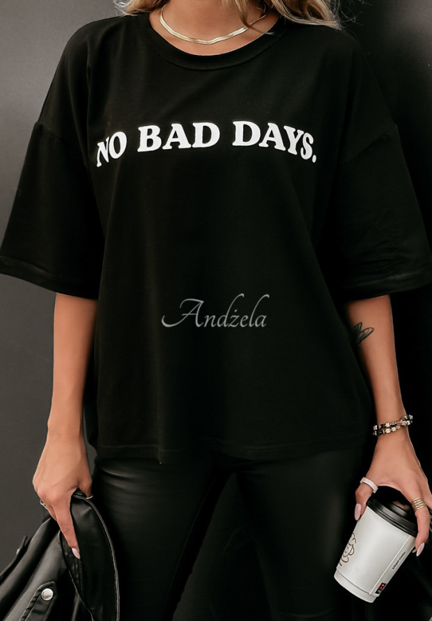 Tričko s potlačou No Bad Days čierne