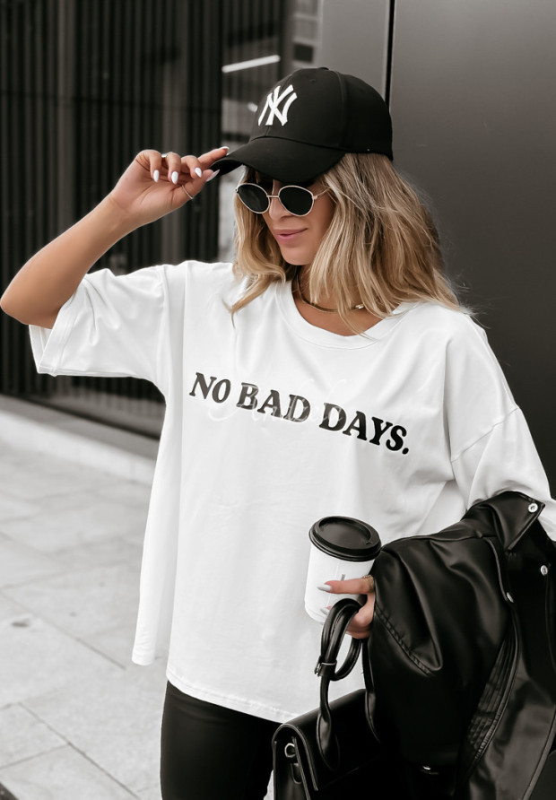 Tričko s potlačou No Bad Days Biela