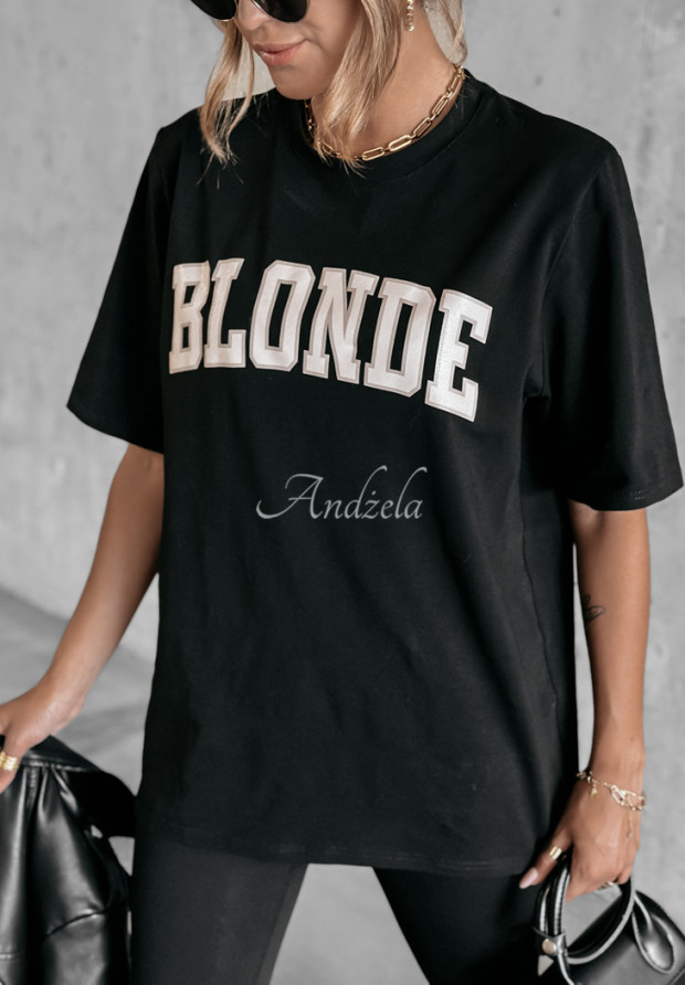 Tričko s potlačou Blonde čierne