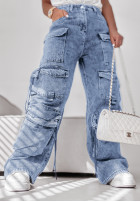Nohavice džínosové z kieszeniami Branson modré