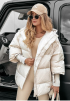 Prešívaná Bunda oversize September béžová