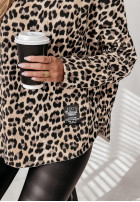 Blúzka oversize Twyla w panterkę