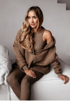 Súprava 3in1 Legíny, Top i Mikina Super Fit čokoládový