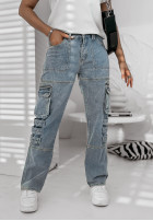Nohavice džínosové z kieszeniami Roberts svetlomodré