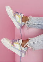 Sneakersy Step Saviors biało-fialové