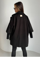 Kabát oversize La Manuel Eternal čierne