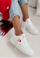 Sneakersy z serduszkiem Self Love biele