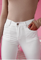 Nohavice džínosové Simple Things ecru