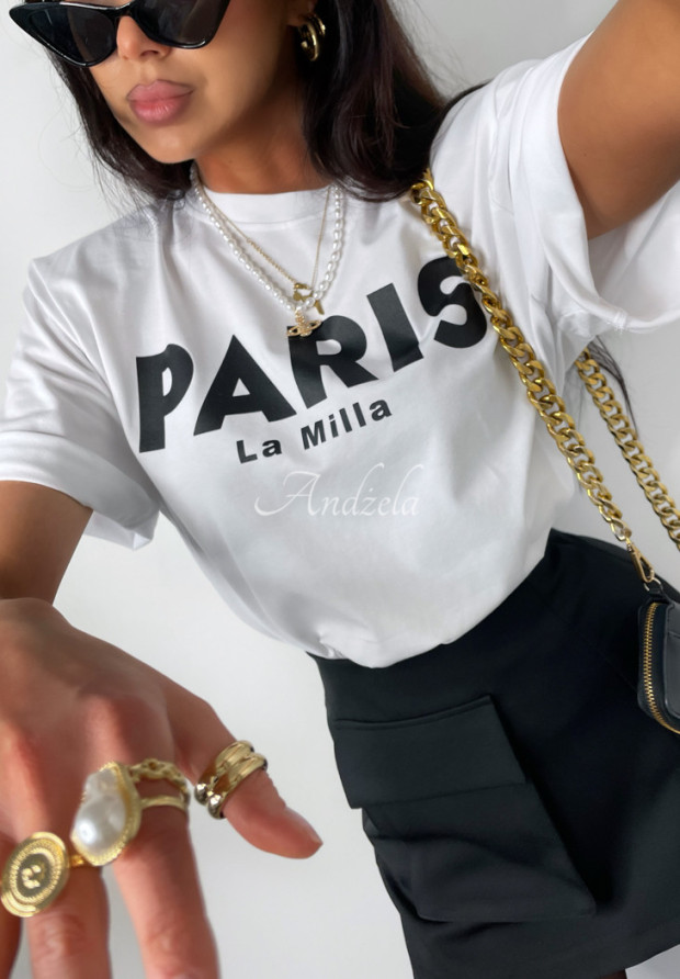 Tričko s potlačou La Milla Paris Biela