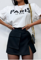 Tričko z nadrukiem Paris Biela