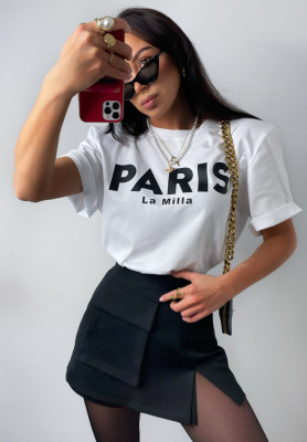 Tričko s potlačou La Milla Paris Biela