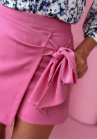 Spódnico-spodenki mini z wiązaniem Ventures ružové