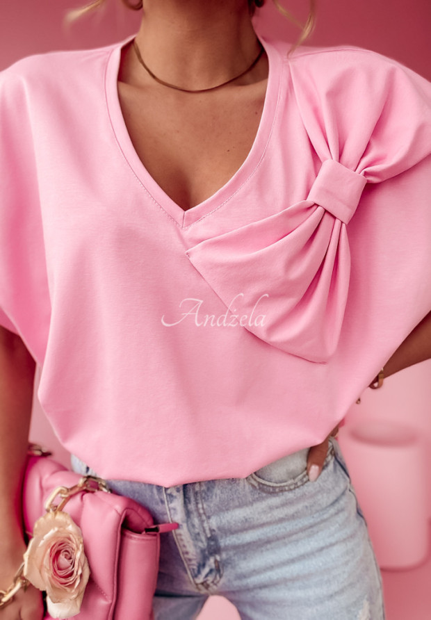 Tričko s mašľou Sweet & Sublime ružový