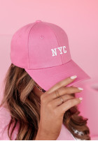 Čiapka z daszkiem NYC Fashion ružová