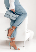 džínosové Sandále na szpilce Feminine Touch modré
