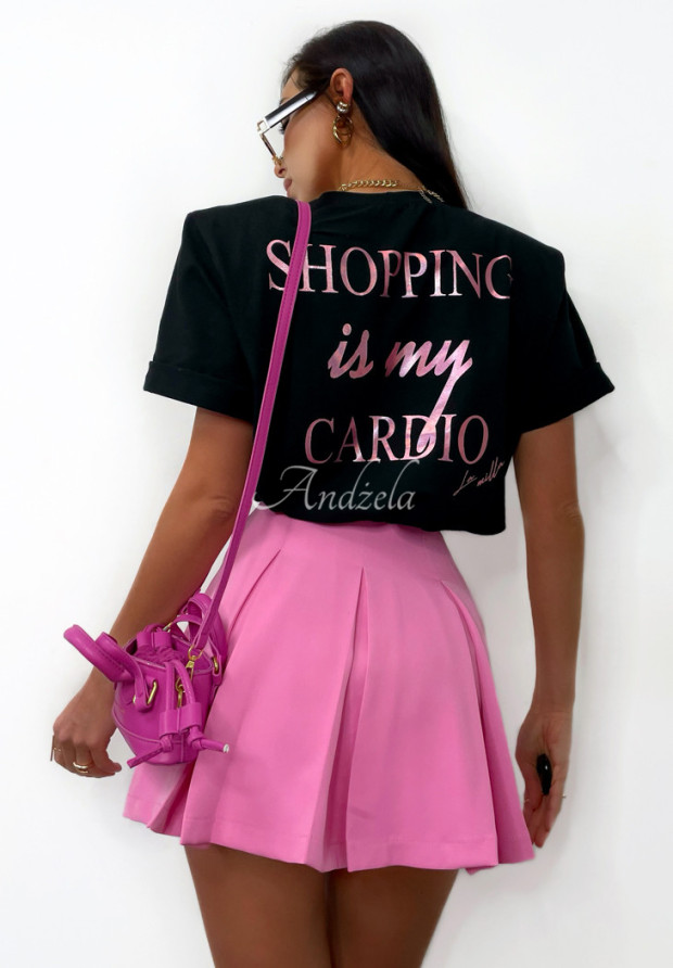 Plisované sukňo-šortky mini La Milla Casa De Moda ružové