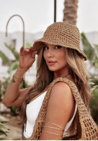 Pleciony Klobúk  Shoreline Straw ťavý