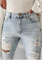 Nohavice džínosové z przetarciami Everyday Allure svetlomodré