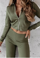 Tepláková súprava Fit And Fierce khaki