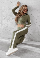 Tepláková súprava Fit And Fierce khaki