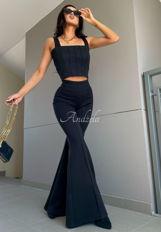L&aacute;tkov&eacute; nohavice zvony La Milla Perfection čierne
