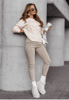 Nohavice Jeans Kasarra Beige