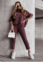 Mikina oversize Everyday Style bordová