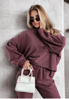 Mikina oversize Everyday Style bordová